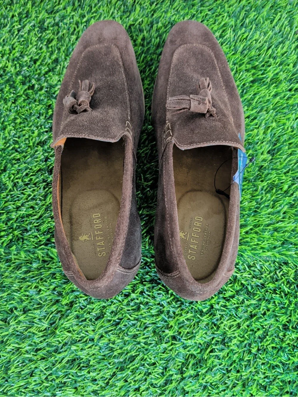 Stafford Digby Dark Brown Suede Loafer Men's Size 9M